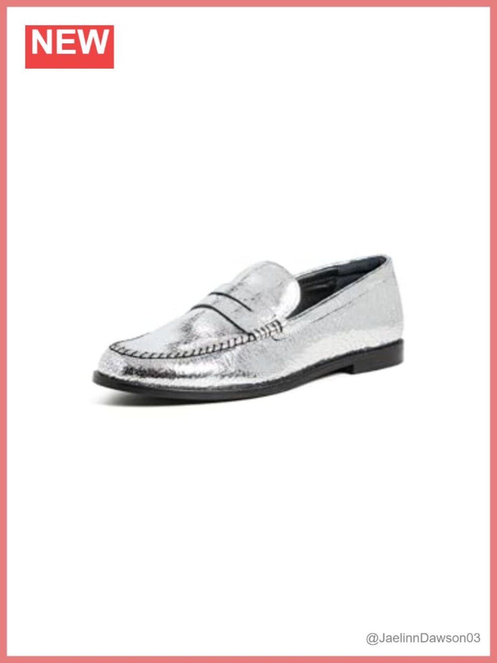 Free People Women's Blanket Stitch Loafers Penny Loafer Leather